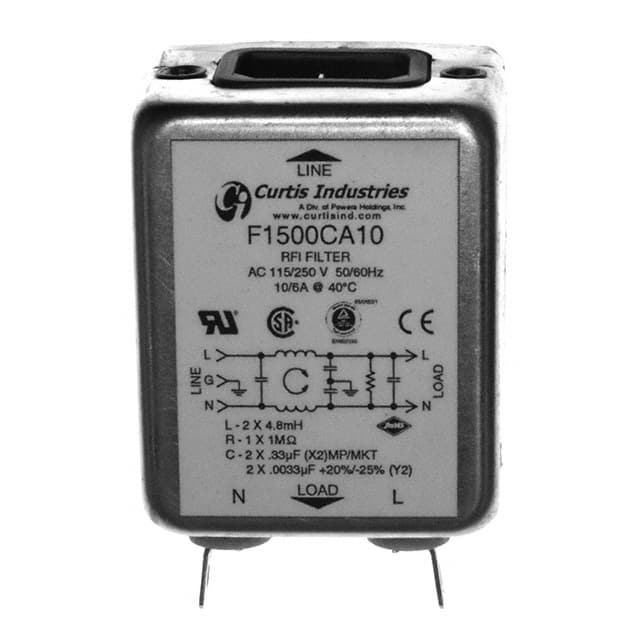 F1500CA10 Curtis Industries  Moduli di ingresso alimentazione (PEM)